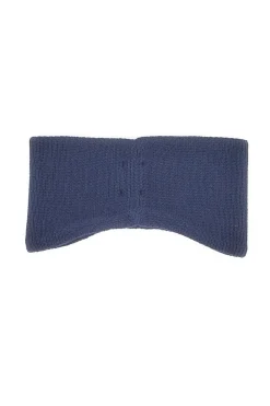 Fascia in maglia blu con logo Tommy Jeans Heritage Core