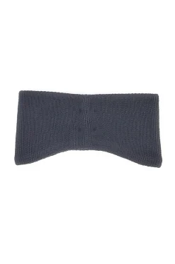 Fascia in maglia nera con logo Tommy Jeans Heritage Core