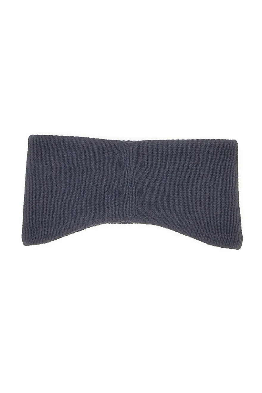 Fascia in maglia nera con logo Tommy Jeans Heritage Core