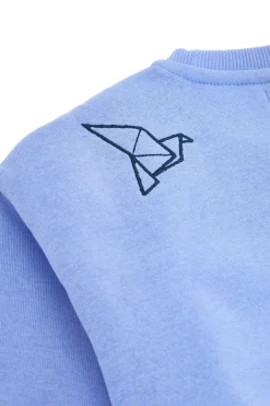 Felpa azzurra con stampa origami Pitt Kids PT-KF-8013