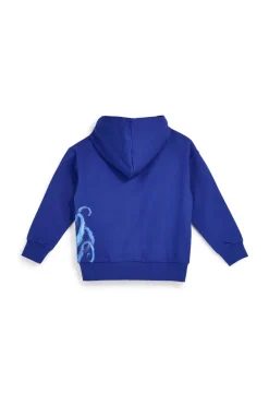 Felpa blu con cappuccio e zip Pitt kids PT-B-F-9032