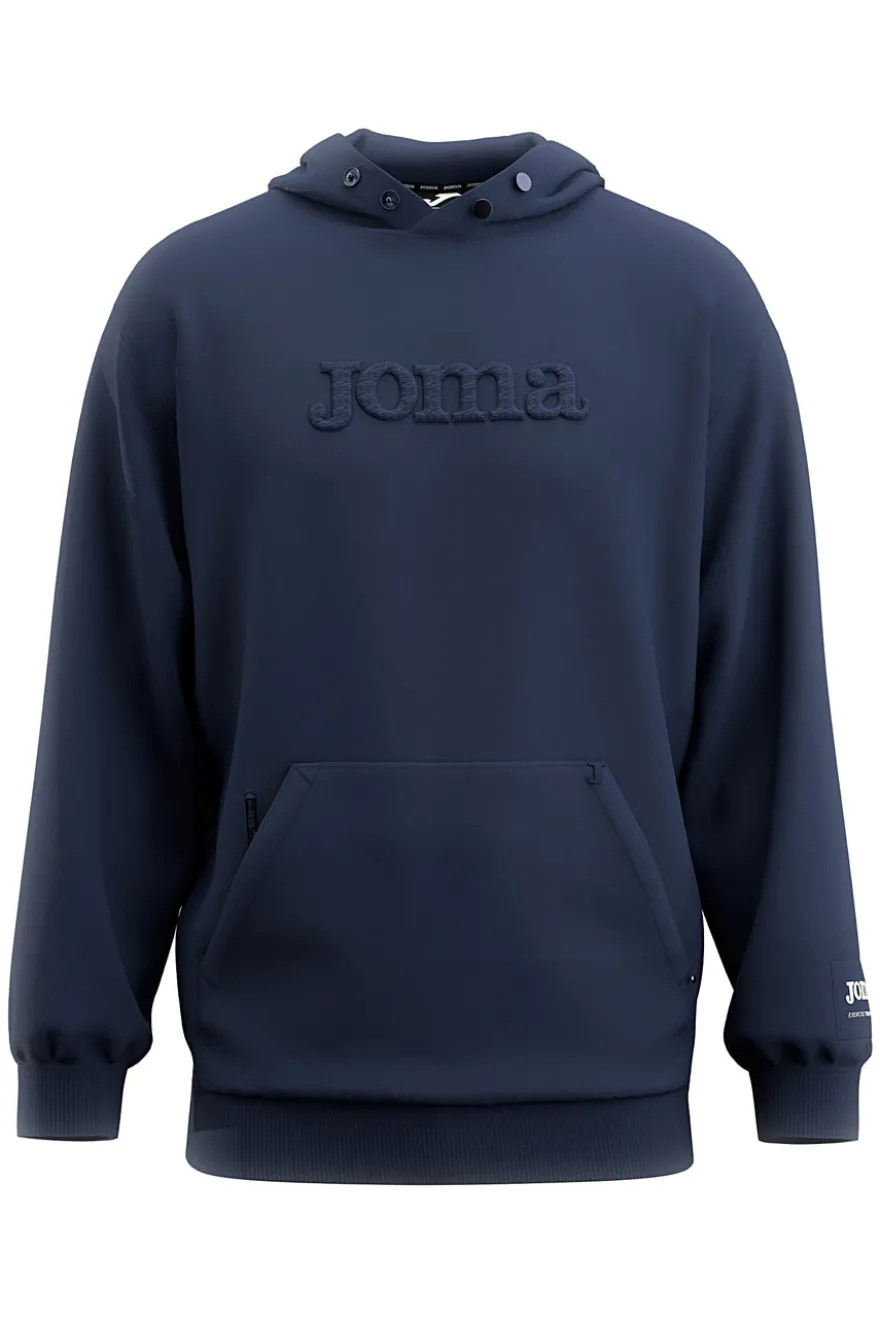 Felpa blu con cappuccio regolabile e logo 3D Joma Urban Street Hoodie