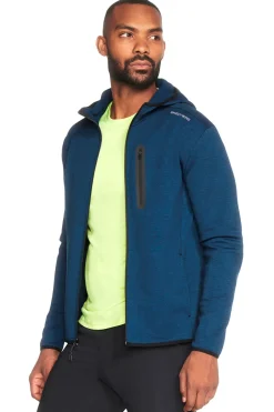Felpa blu senza cappuccio e cerniera centrale SKECHERS Skech Cloud Thermal Full Zip Hoodie