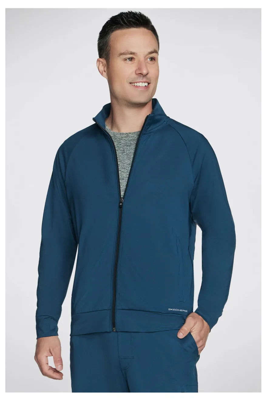Felpa Blu Senza Cappuccio Con Cerniera Skechers The Hoodless Hoodie Weekend