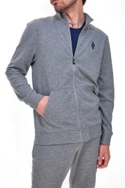 Felpa Garzata Skechers The Hoodler Hoodie Go Walk Grigia