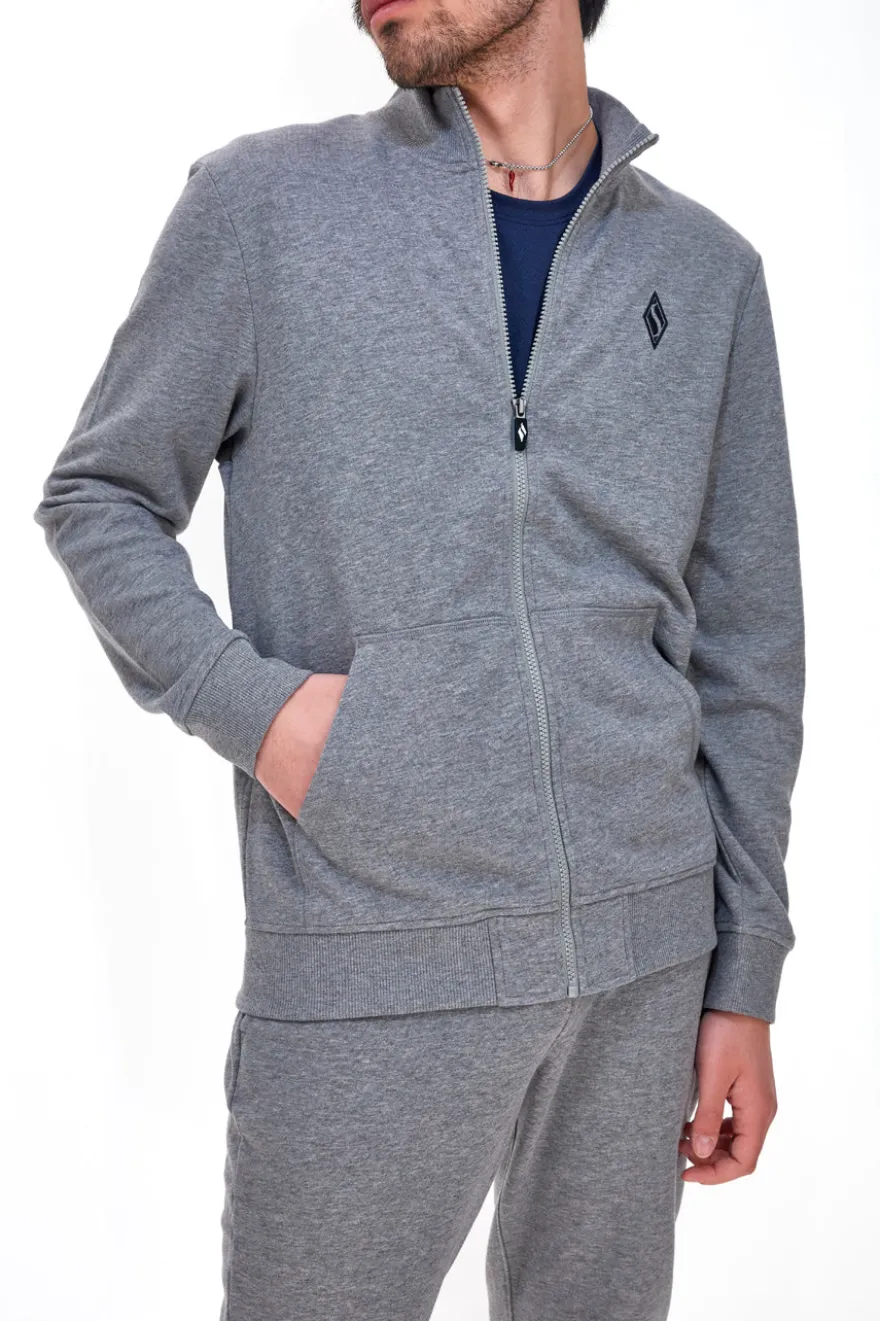 Felpa Garzata Skechers The Hoodler Hoodie Go Walk Grigia