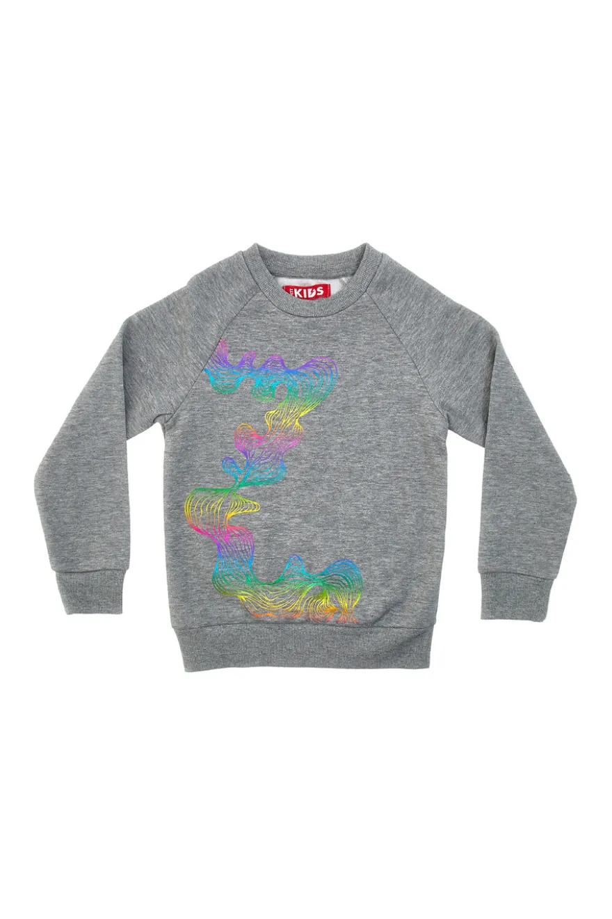 Felpa Girocollo con Stampa Olografica PITT KIDS 6032