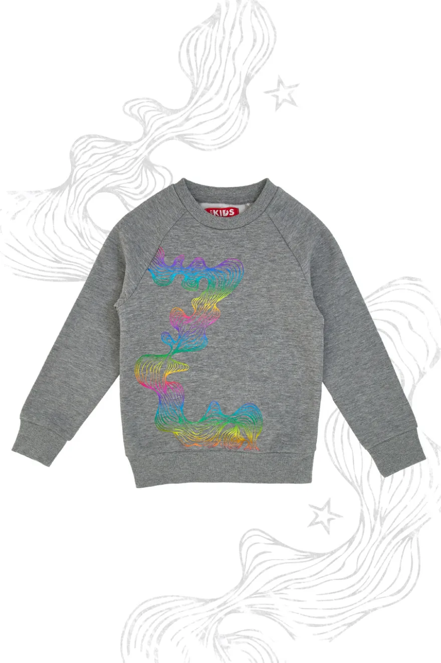 Felpa Girocollo con Stampa Olografica PITT KIDS 6032