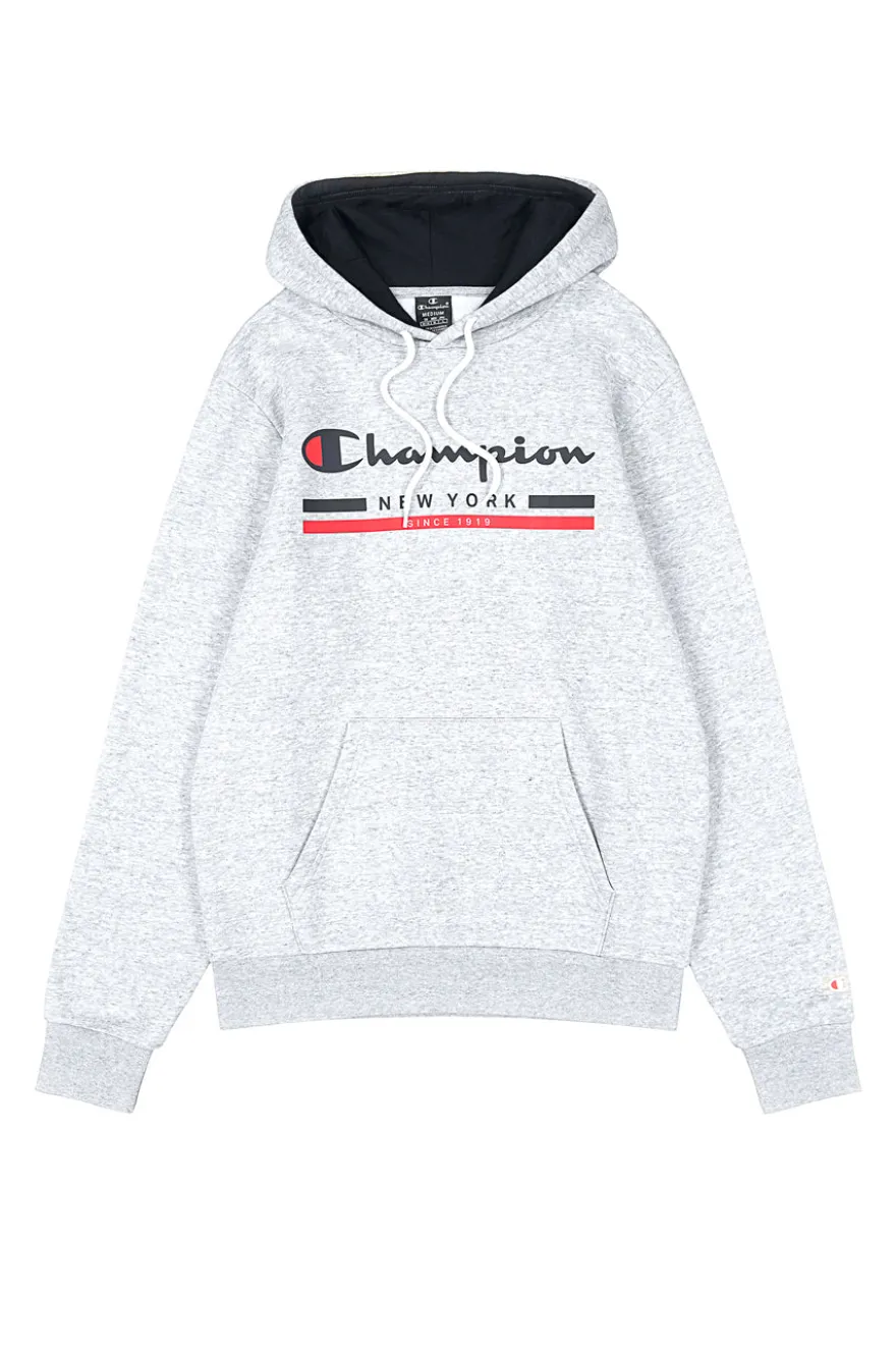 Felpa Grigia Con Cappuccio Champions Hooded Sweatshirt