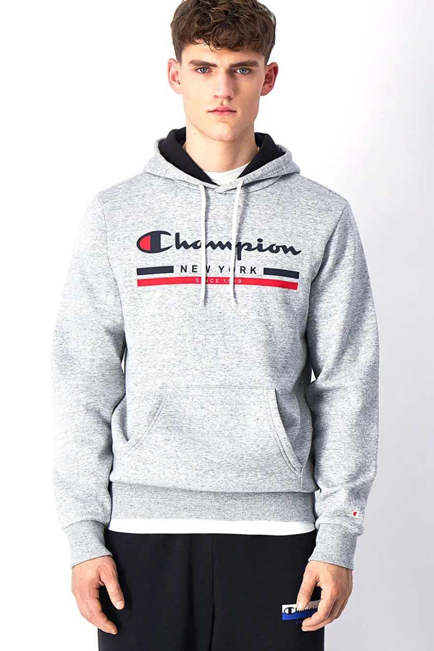 Felpa Grigia Con Cappuccio Champions Hooded Sweatshirt