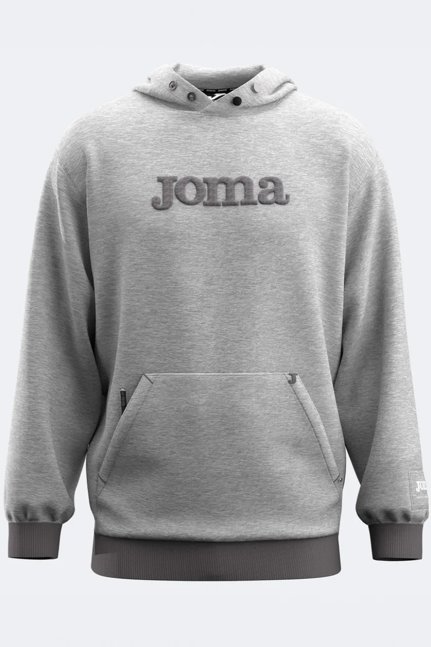 Felpa grigia con cappuccio regolabile e logo 3D Joma Urban Street Hoodie