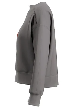 Felpa grigia con tasca frontale e dettagli tecnici Joma Step Sweatshirt Gray
