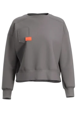 Felpa grigia con tasca frontale e dettagli tecnici Joma Step Sweatshirt Gray