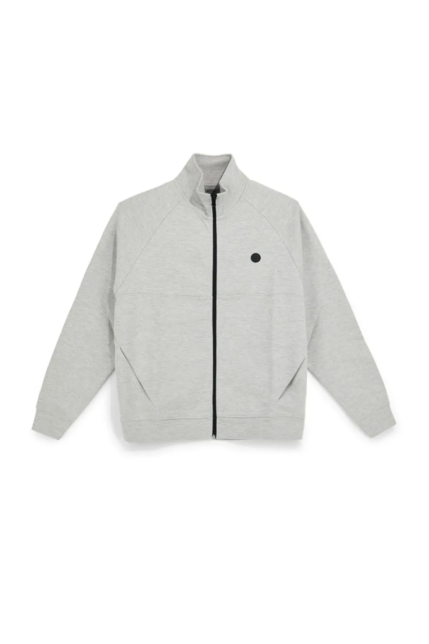 Felpa grigia con zip e collo alto Boardman Alpha pt-m-t-9072