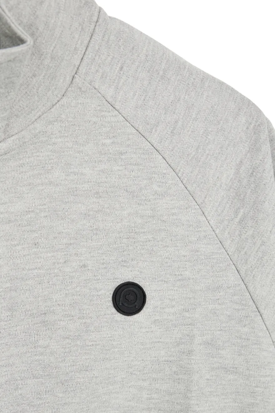 Felpa grigia con zip e collo alto Boardman Alpha pt-m-t-9072