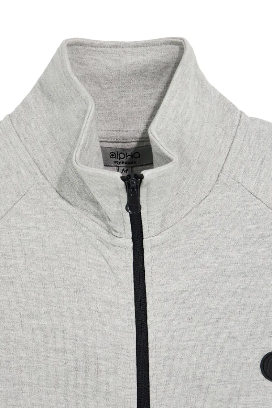 Felpa grigia con zip e collo alto Boardman Alpha pt-m-t-9072