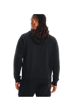 Felpa Nera Con Cappuccio Under Armour Rival Fleece Hoodie