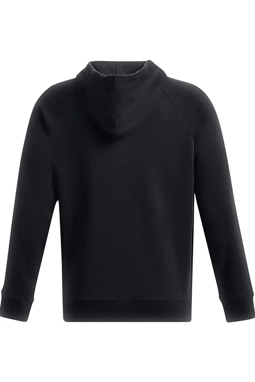 Felpa Nera Con Cappuccio Under Armour Rival Fleece Hoodie