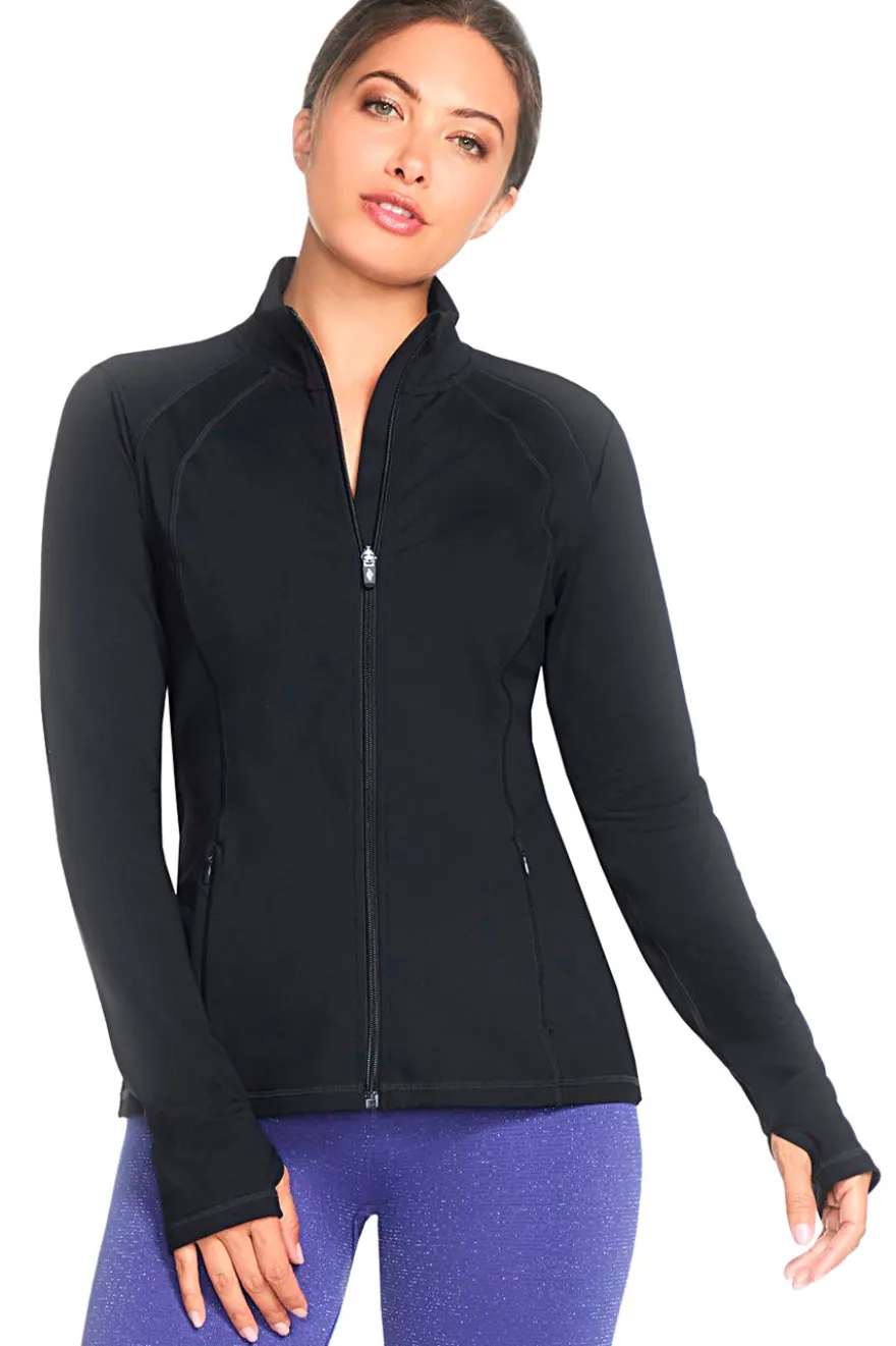 Felpa Nera con Cerniera Centrale SHECKERS GO WALK Jacket
