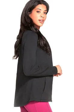 Felpa Nera Con Cerniera SKECHERS GO SNUGGLE Jacket