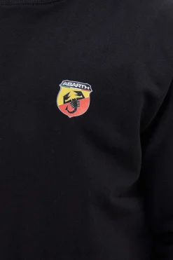 Felpa nera con logo frontale Abarth 03F
