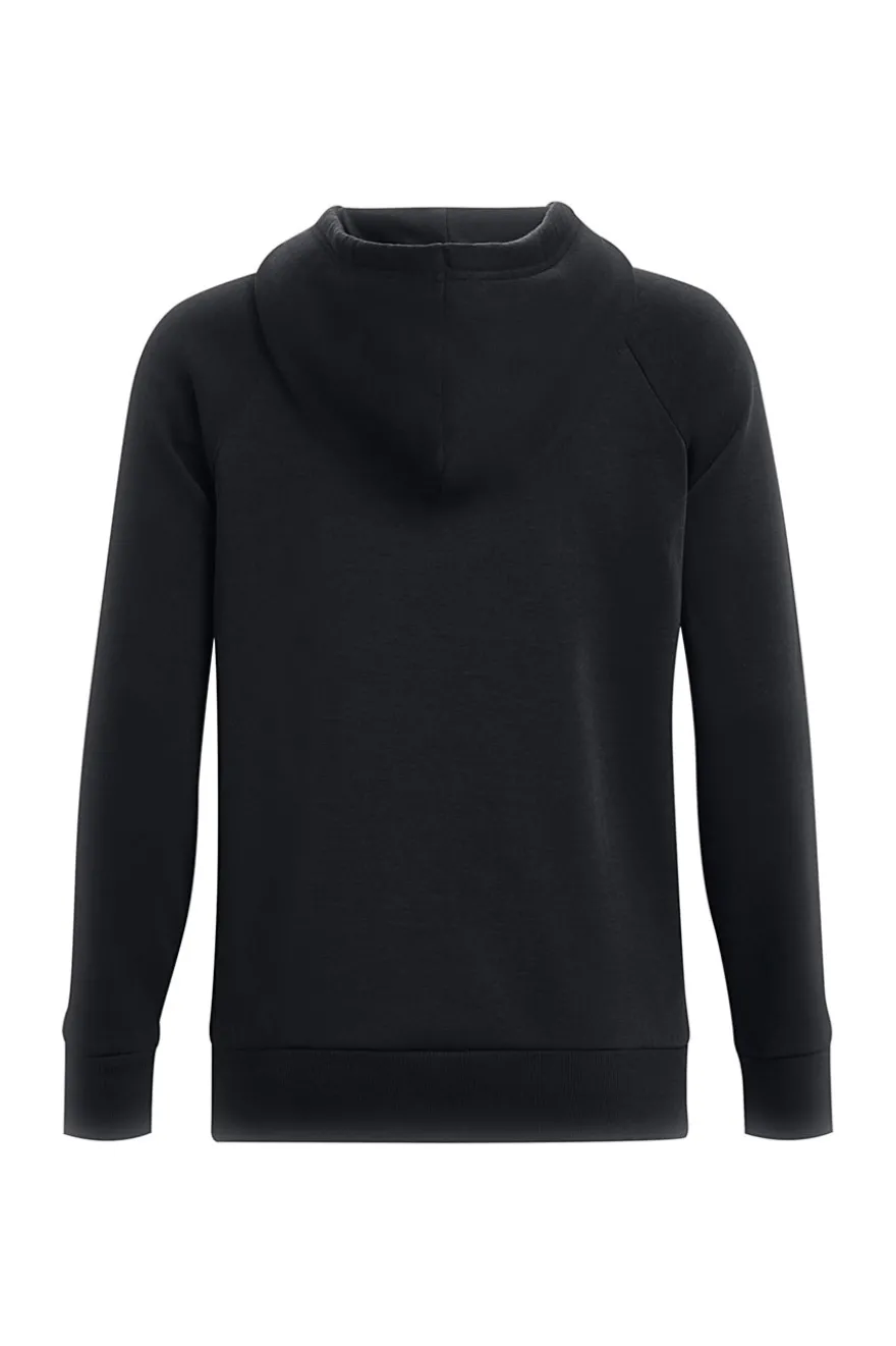 Felpa Nera Girocollo Con Cappuccio Under Armour Rival Fleece Big Logo