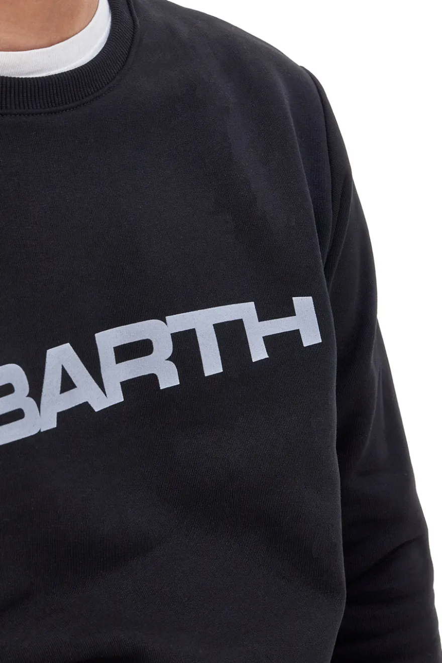 Felpa Nera Girocollo Senza Cappuccio Abarth AH25FW306