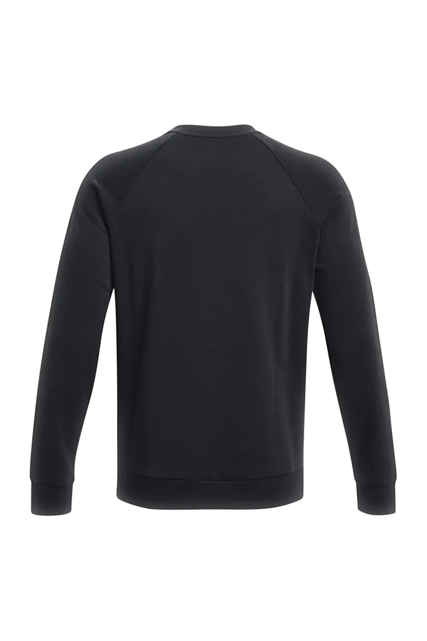 Felpa Nera Girocollo Under Armour Rival Fleece Crew