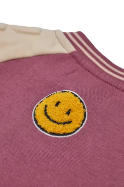 Felpa Panna e Rosa con Cerniera Centrale PITT KIDS 6018