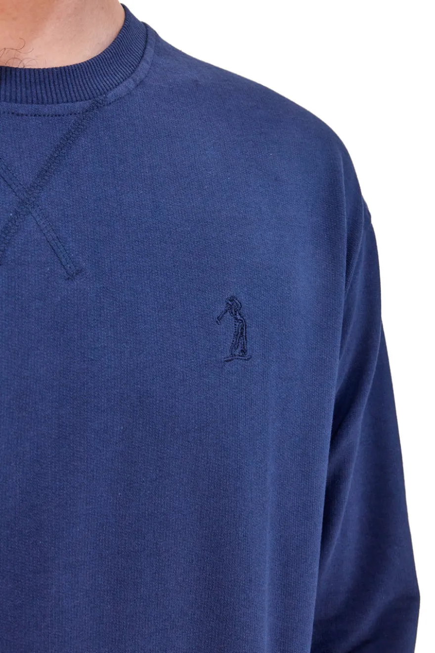 Felpa Senza Cappuccio Blu US Golf Club 1354