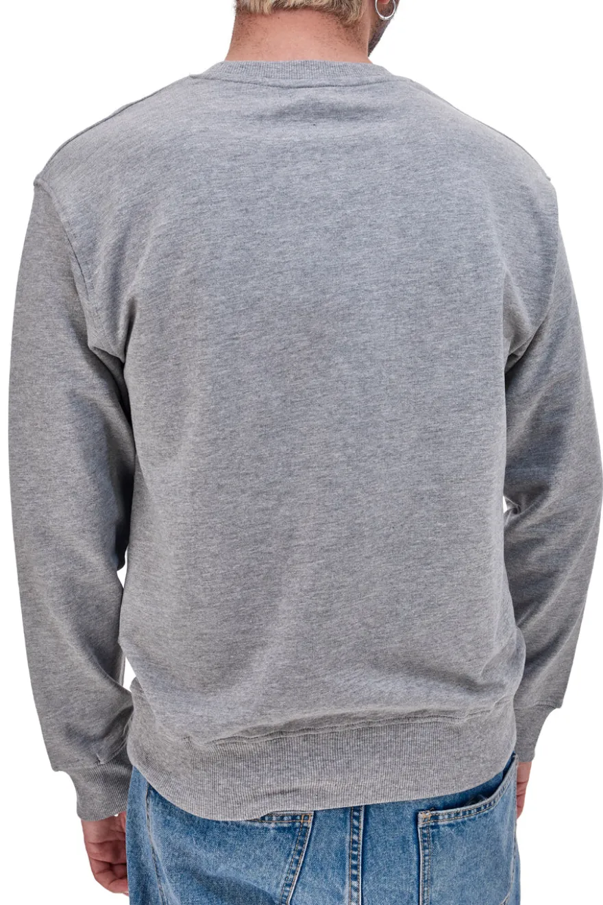 Felpa senza cappuccio Grigio Melange US Golf Club 1354