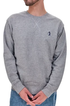 Felpa senza cappuccio Grigio Melange US Golf Club 1354