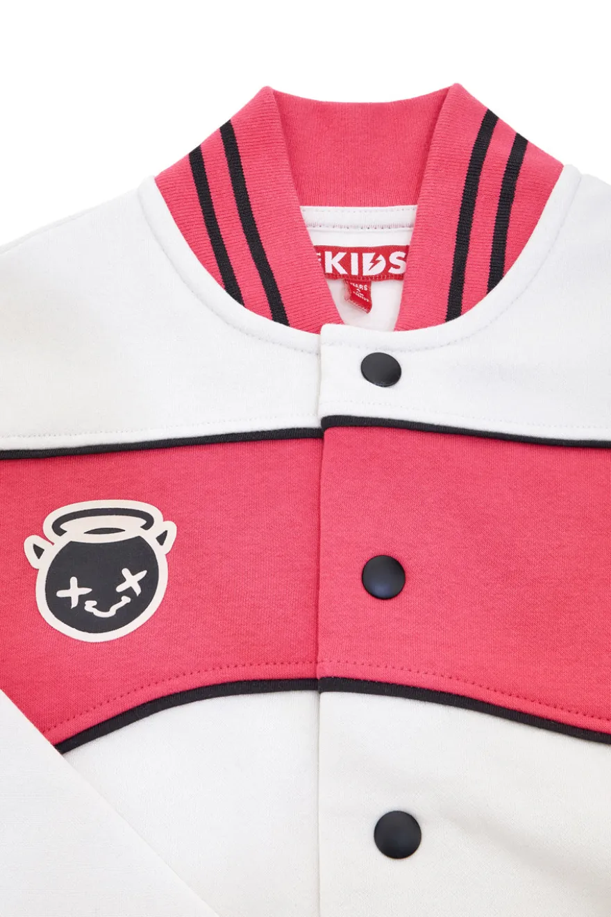 Felpa varsity bicolor con interno felpato Pitt Kids PT-KF-8006