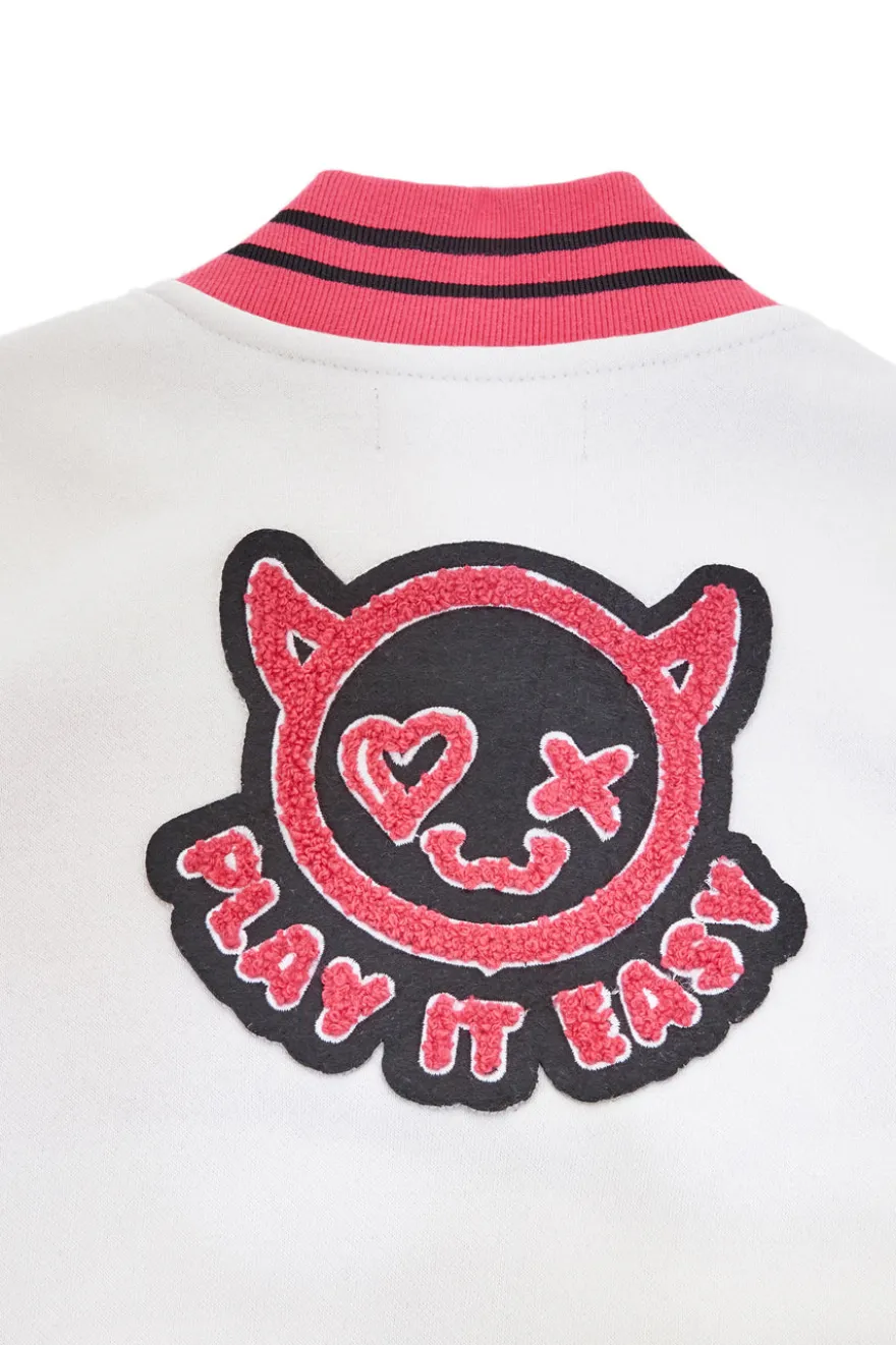 Felpa varsity bicolor con interno felpato Pitt Kids PT-KF-8006