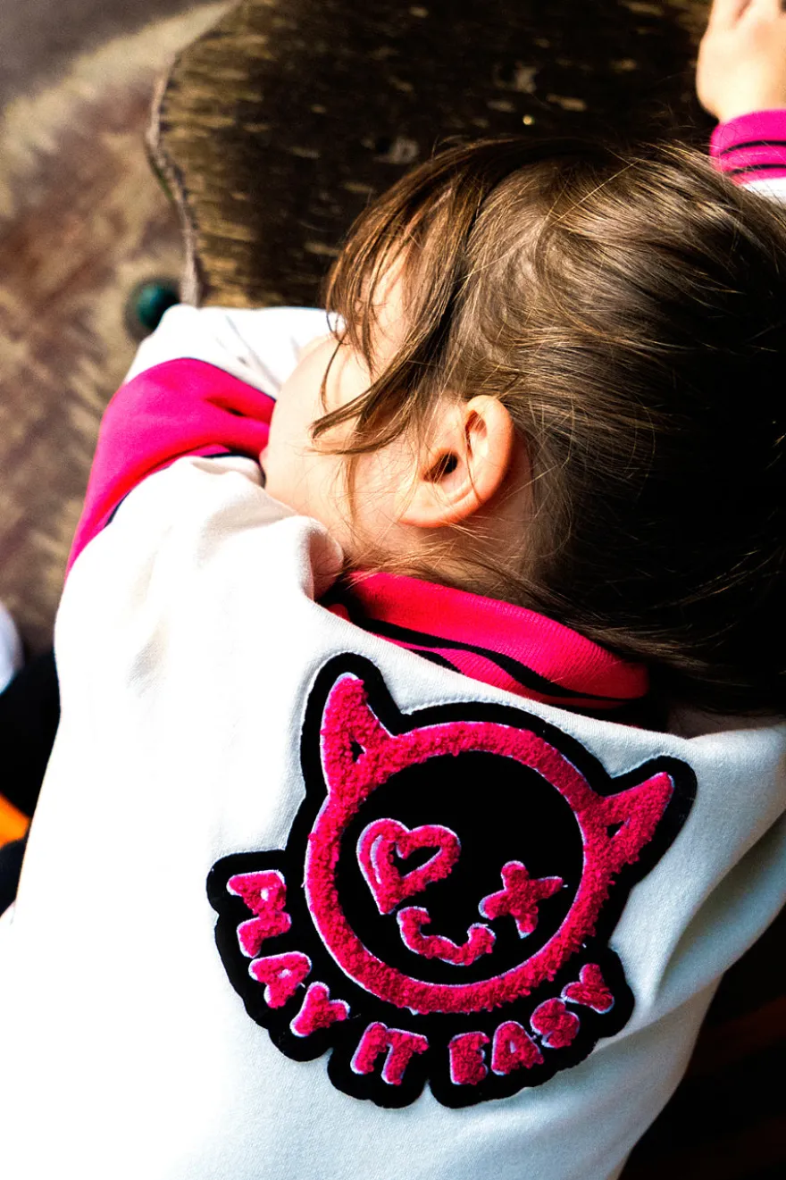 Felpa varsity bicolor con interno felpato Pitt Kids PT-KF-8006