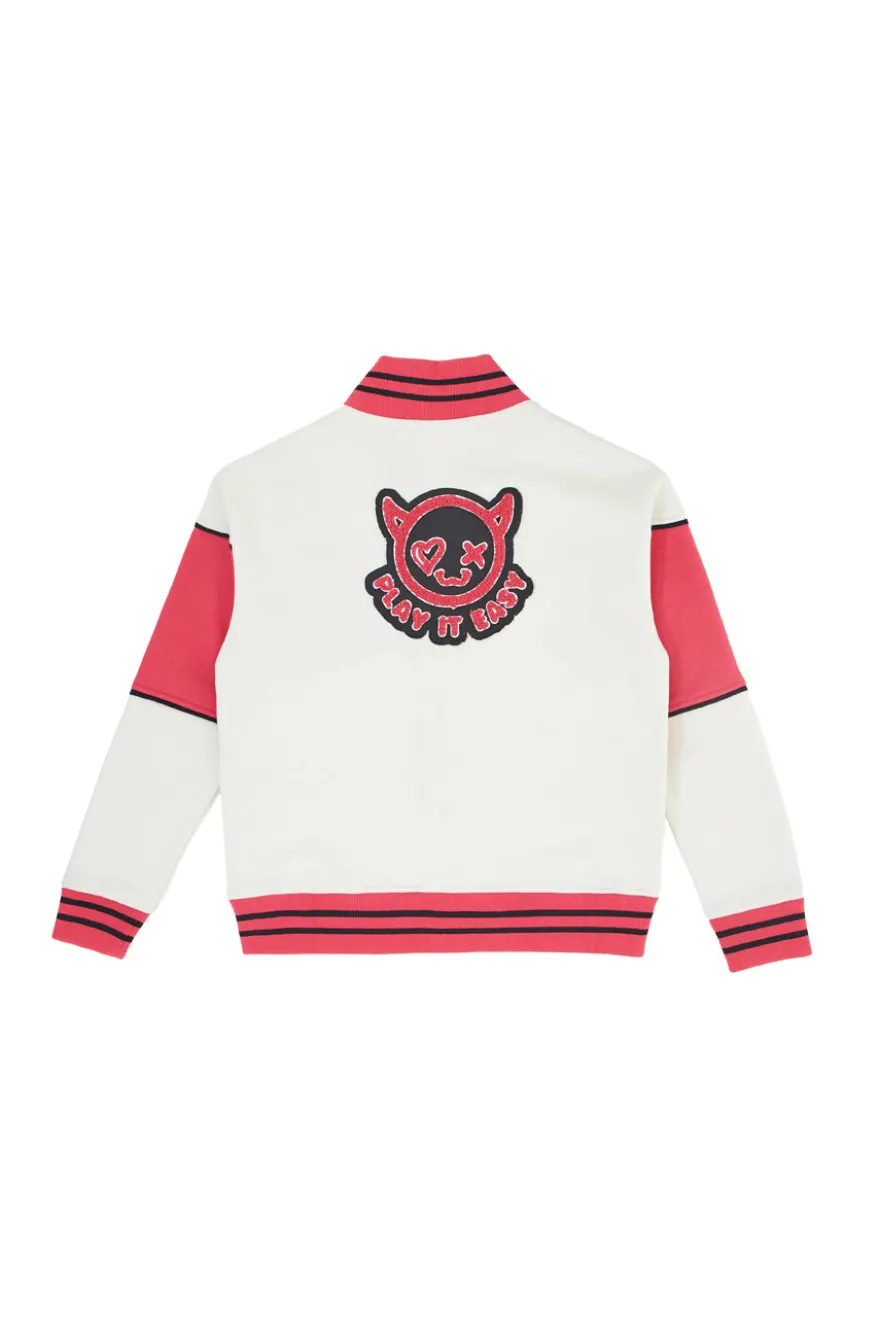 Felpa varsity bicolor con interno felpato Pitt Kids PT-KF-8006