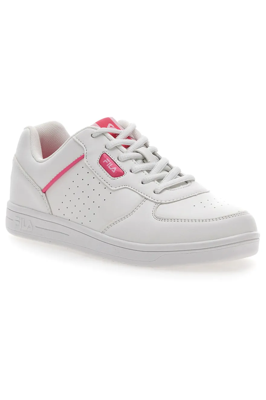 Fila Court Sneakers für Teenager in Weiß und Rosa