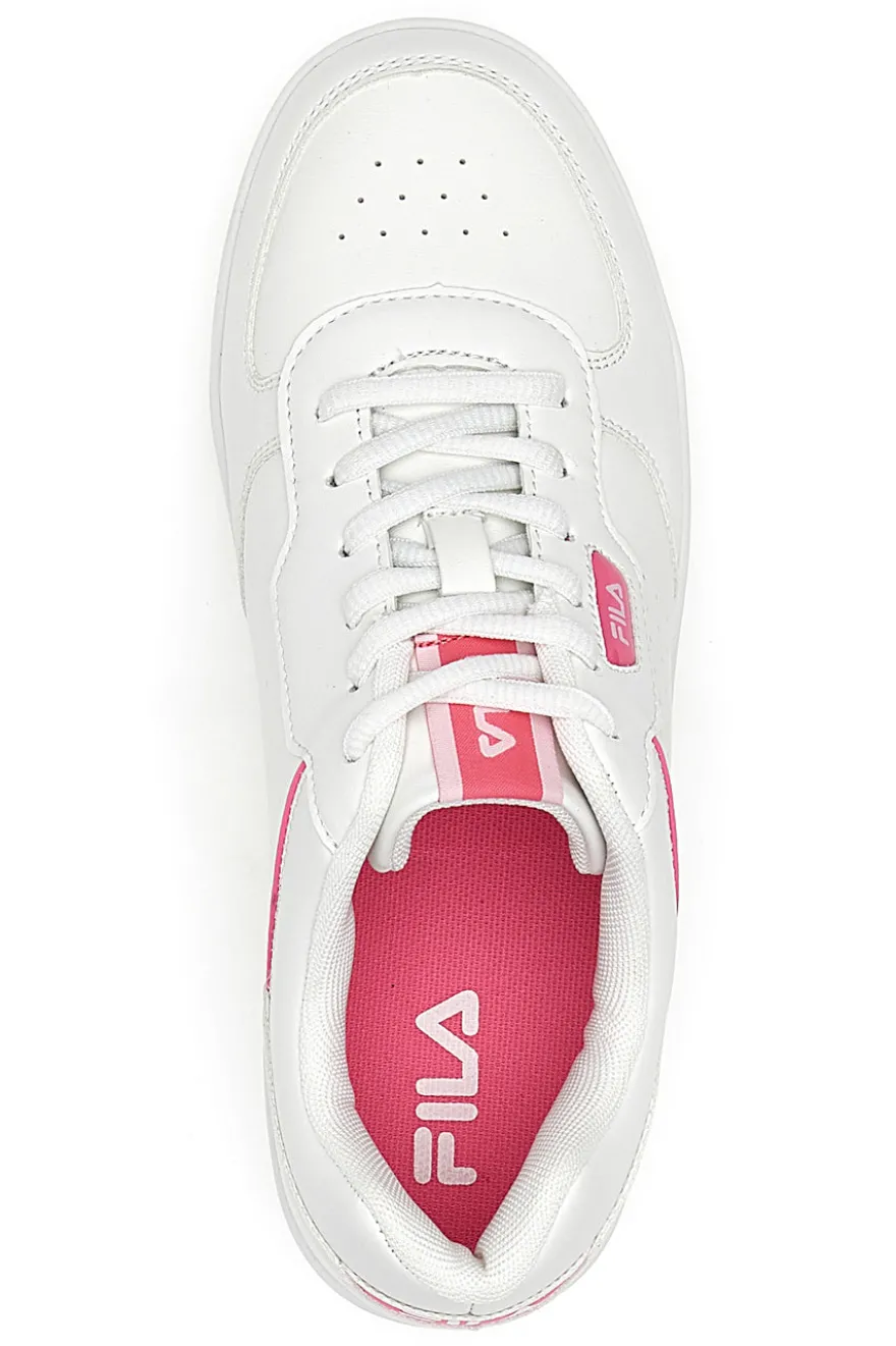 Fila Court Sneakers für Teenager in Weiß und Rosa