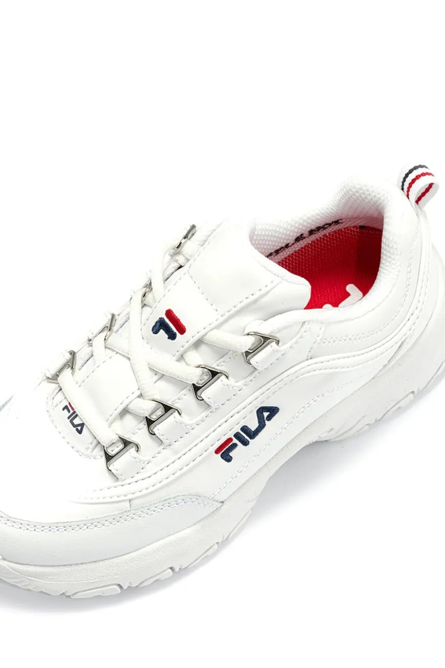 Fila STRADA Teens Chunky Sole White Sneakers