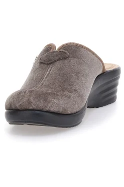 Fly Flot 90L80X68PE Taupe Hausschuhe mit perforiertem Fußbett und Komfortkeil