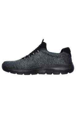 Forton Skechers Memory Foam Summits Schwarze Slip-On-Sneaker