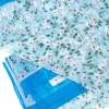 Foulard azzurra con fantasia floreale in tessuto leggero Coveri SCIAR/0996