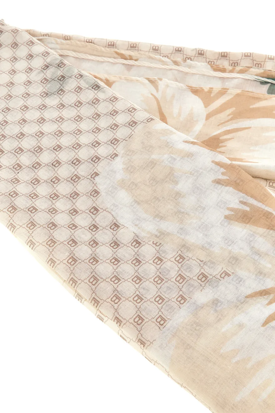 Foulard beige con stampa floreale Laura Biagiotti 26s206-06