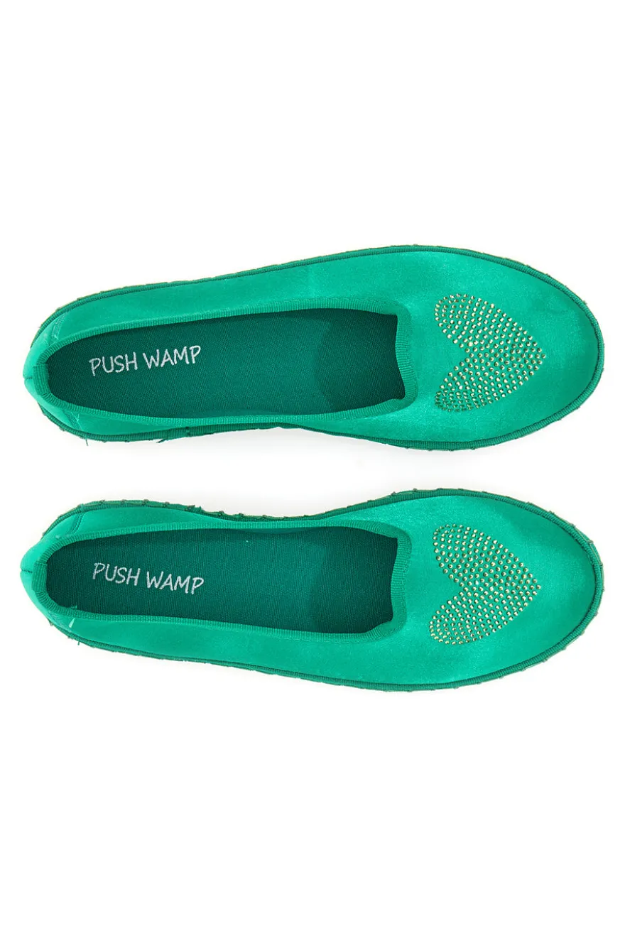 Friulane Verdi con strass Pushy Wamp 210862
