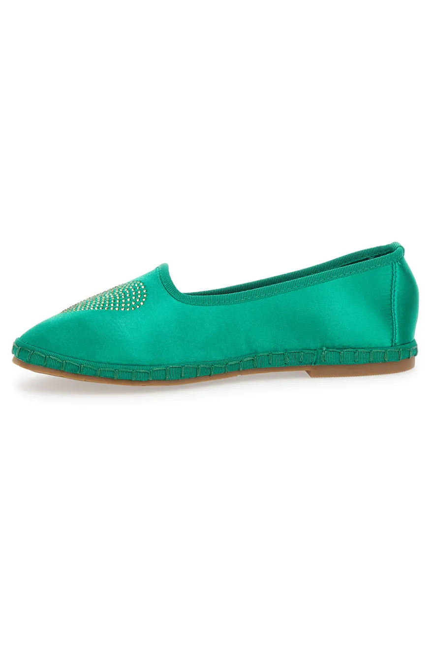 Friulane Verdi con strass Pushy Wamp 210862