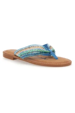 Fun Beach 469 Blaue Flip-Flop-Hausschuhe