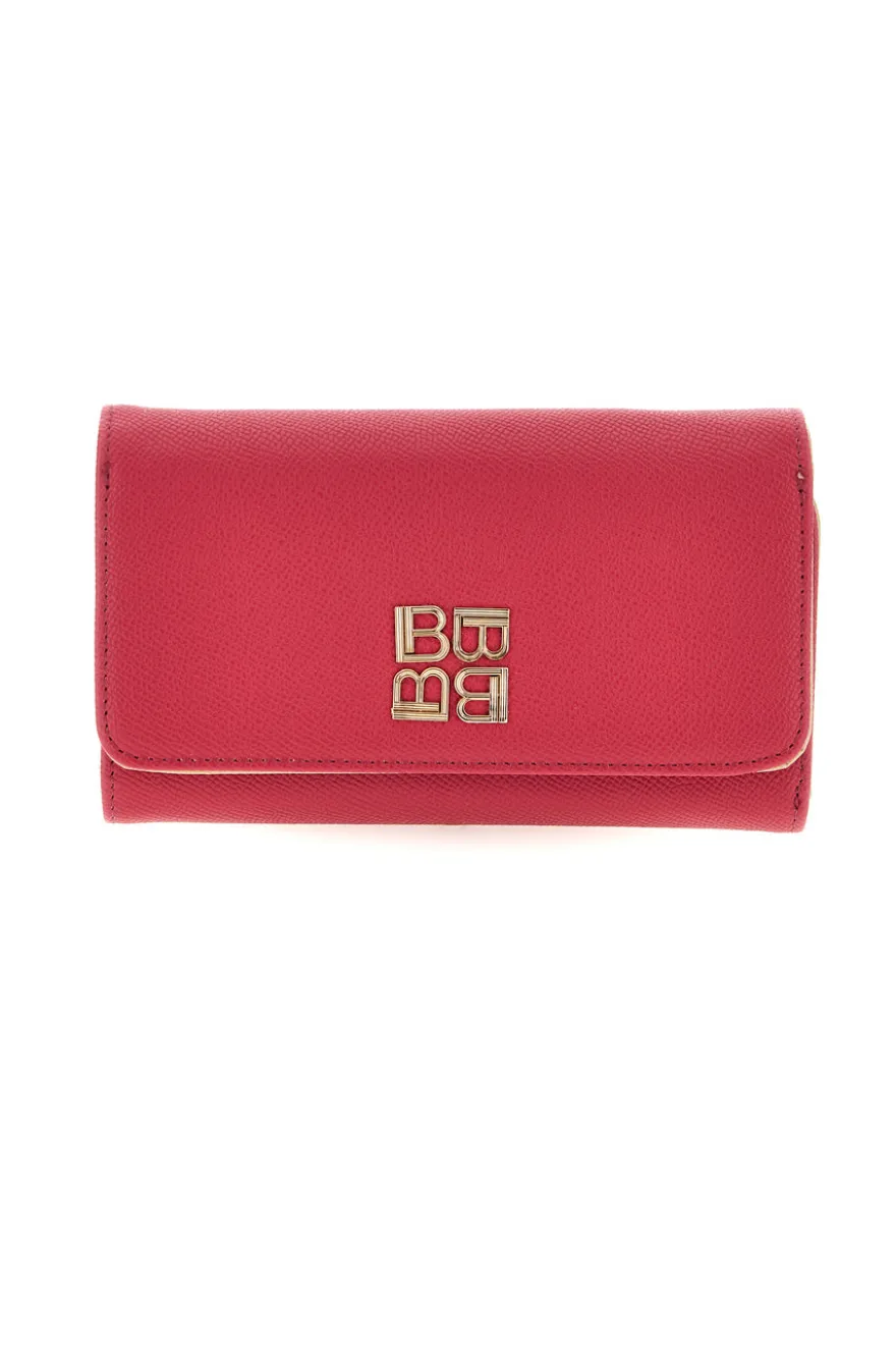 Fuxia Geldbörse mit goldenem Logo Laura biagiotti LB26S-500-68