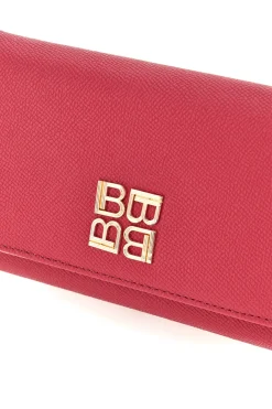 Fuxia Geldbörse mit goldenem Logo Laura biagiotti LB26S-500-68