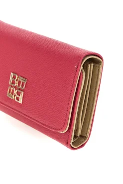 Fuxia Geldbörse mit goldenem Logo Laura biagiotti LB26S-500-68