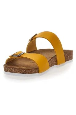 Gelbe Hausschuhe mit Schnallen Pittarello Eco 335006